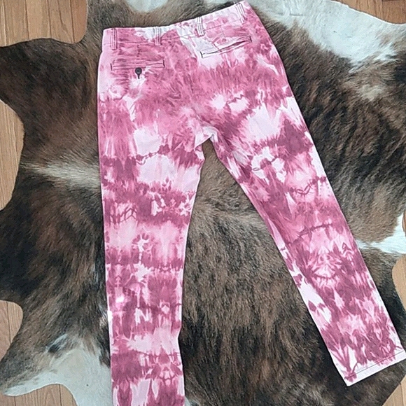 Old Navy Custom Bleach Dye Chino Pants - Picture 3 of 3